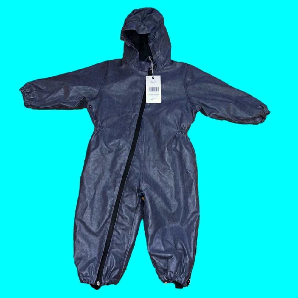 GOSOAKY Roger Rabbit Waterproof Baby Snowsuit Denim look NWT